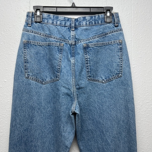 ASOS High Rise Distressed Medium Wash 5-Pocket Cotton Denim Jeans Womens 28/32 - Picture 7 of 12